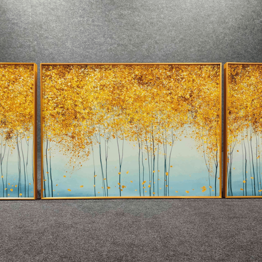 Modern Crystal Painting Set of 3 Style 20